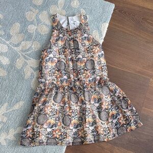 Likely Floral Mini Dress in Orange and Black